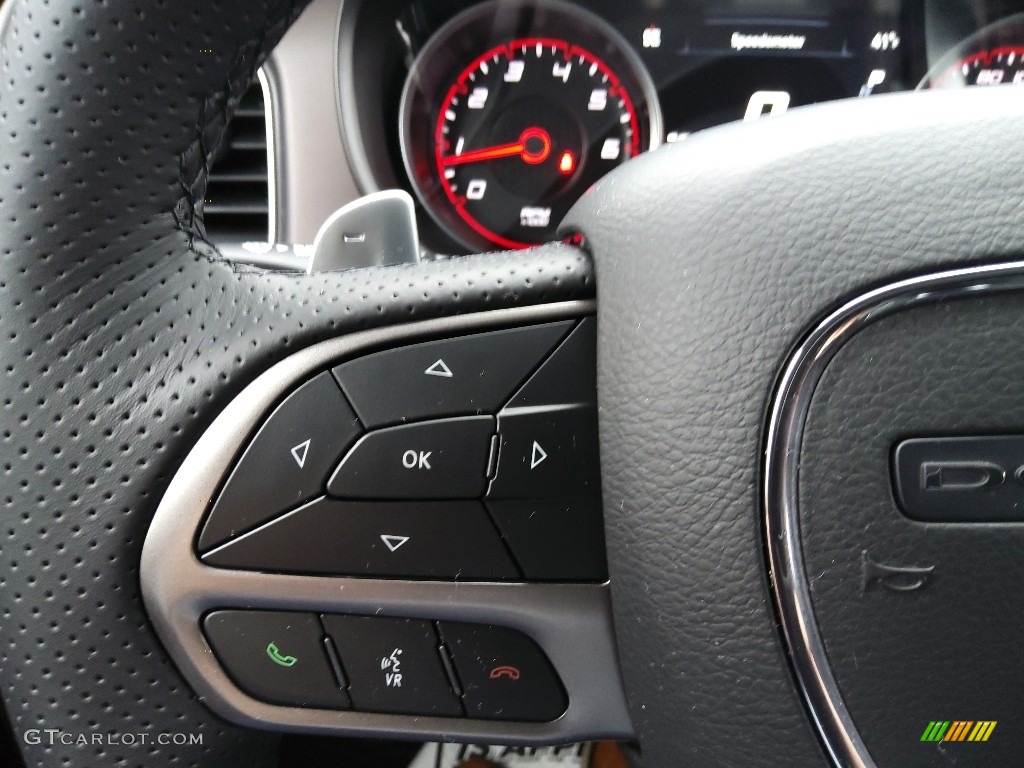 2021 Dodge Charger Scat Pack Black Steering Wheel Photo #143599931
