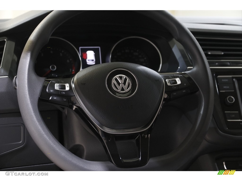 2018 Tiguan S 4MOTION - Silk Blue Metallic / Storm Gray photo #7