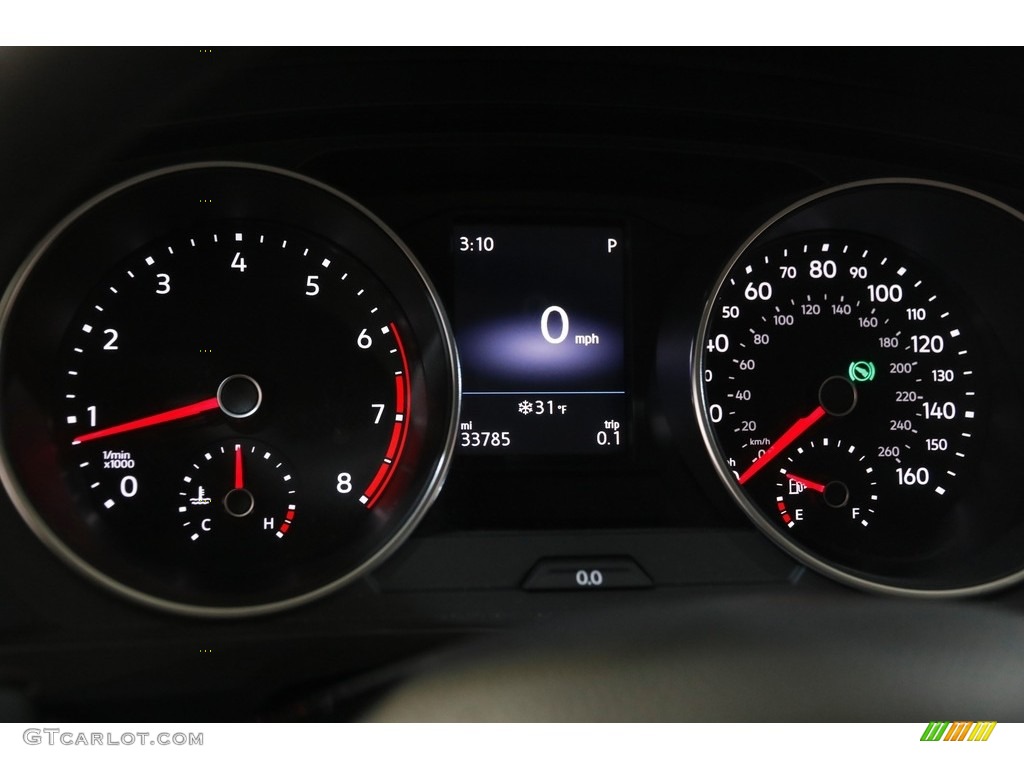 2018 Tiguan S 4MOTION - Silk Blue Metallic / Storm Gray photo #8