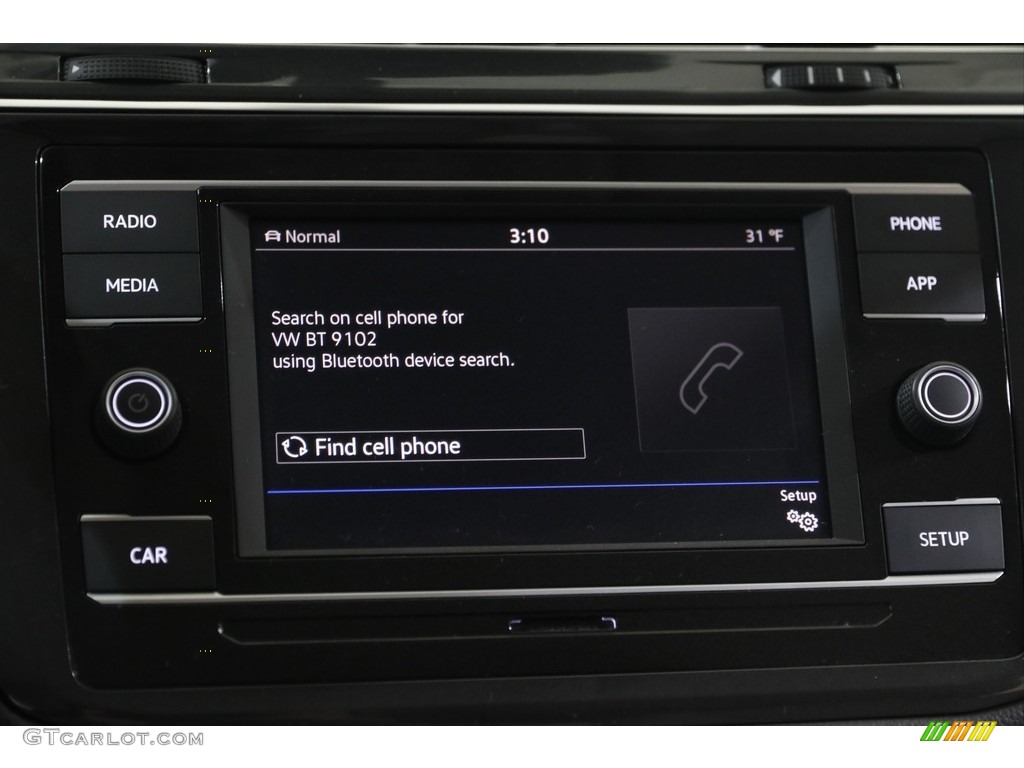 2018 Tiguan S 4MOTION - Silk Blue Metallic / Storm Gray photo #11