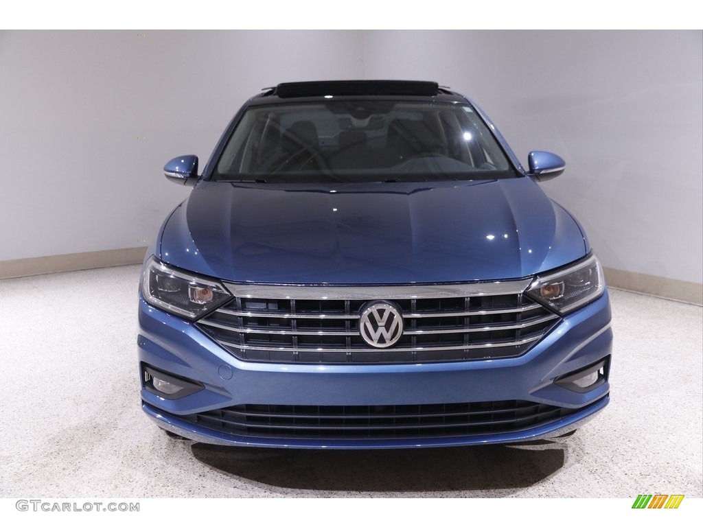 2021 Jetta SEL Premium - Silk Blue Metallic / Titan Black photo #2