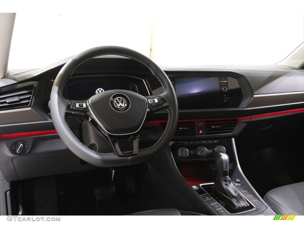 2021 Jetta SEL Premium - Silk Blue Metallic / Titan Black photo #6