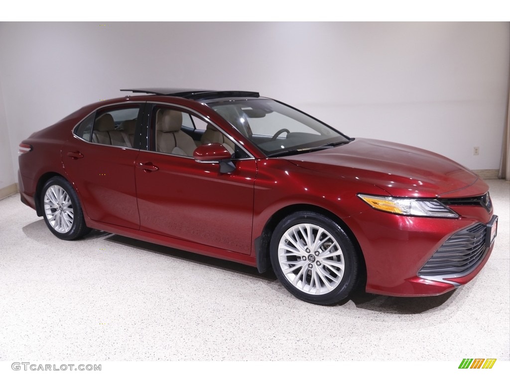 Ruby Flare Pearl 2019 Toyota Camry XLE Exterior Photo #143601482
