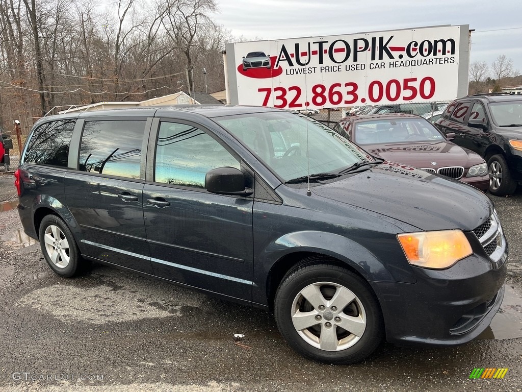 2013 Grand Caravan American Value Package - Maximum Steel Metallic / Black/Light Graystone photo #1