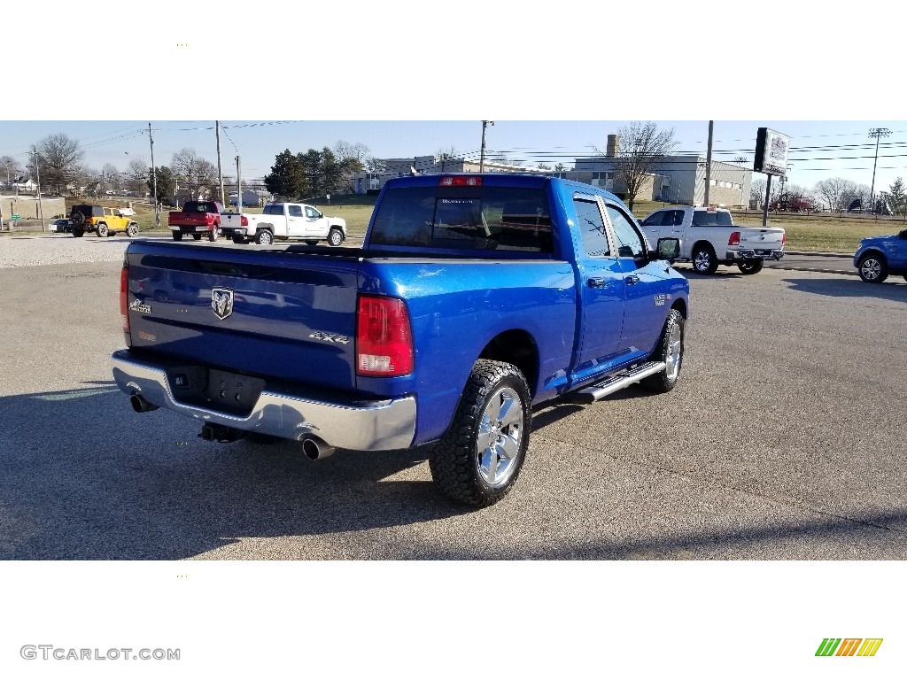 2014 1500 Big Horn Quad Cab 4x4 - Blue Streak Pearl Coat / Black/Diesel Gray photo #8