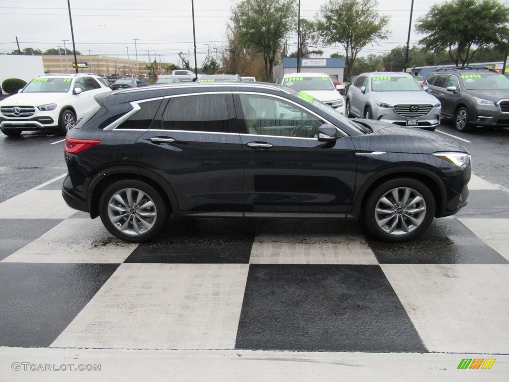 2021 QX50 Luxe AWD - Hermosa Blue / Wheat/Black photo #3