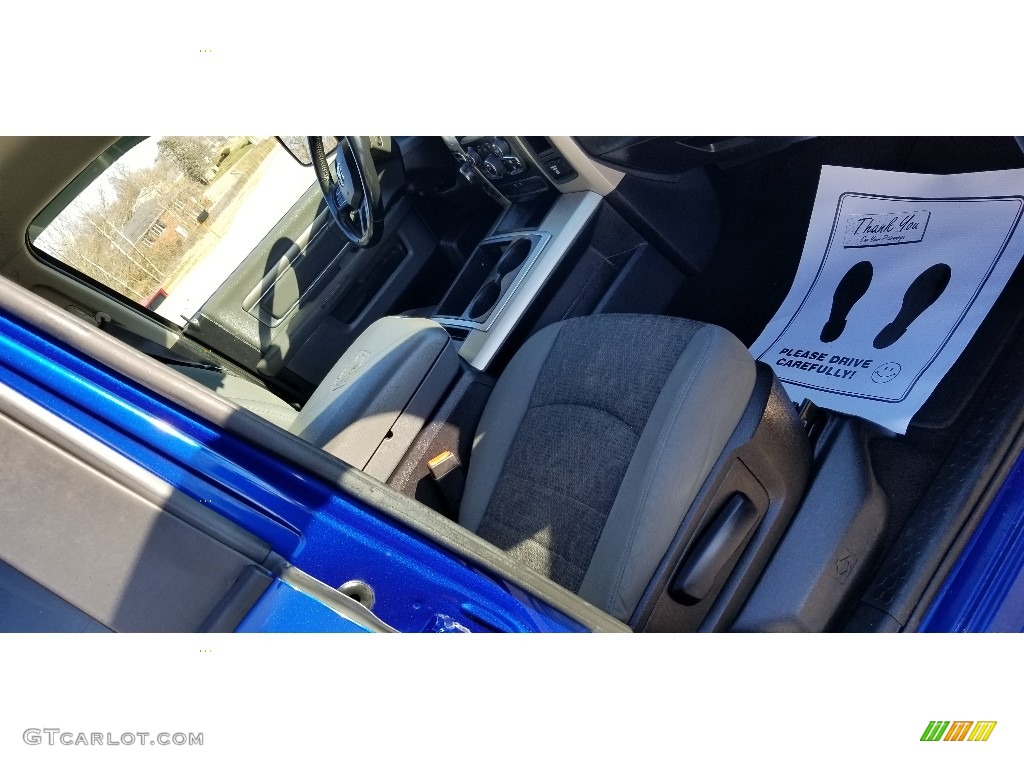 2014 1500 Big Horn Quad Cab 4x4 - Blue Streak Pearl Coat / Black/Diesel Gray photo #28