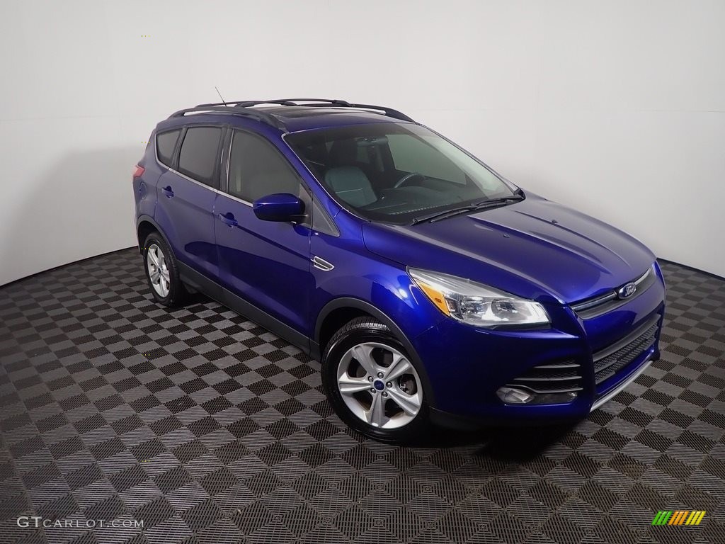 2014 Escape SE 2.0L EcoBoost 4WD - Deep Impact Blue / Charcoal Black photo #4