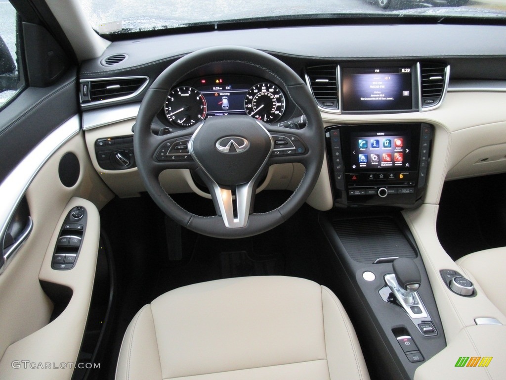 2021 QX50 Luxe AWD - Hermosa Blue / Wheat/Black photo #15