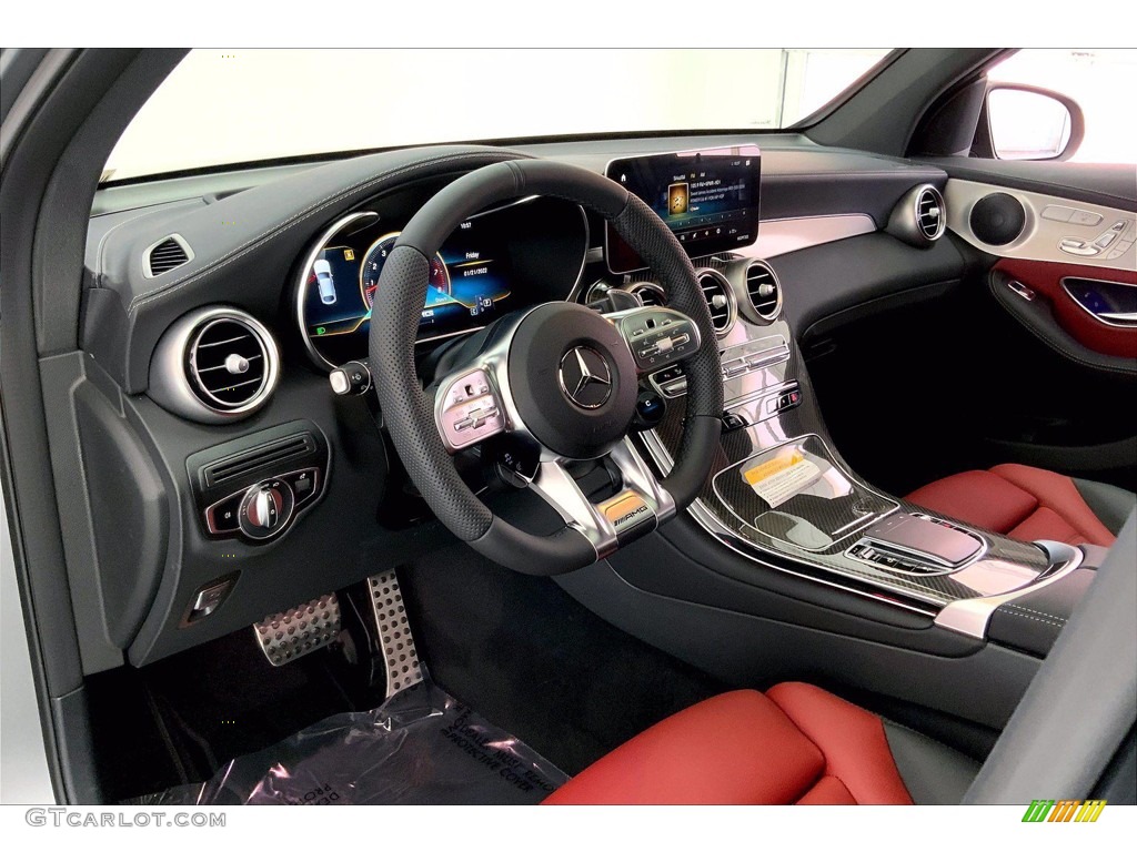 AMG Cranberry Red/Black Interior 2022 Mercedes-Benz GLC 300 4Matic Coupe Photo #143603603