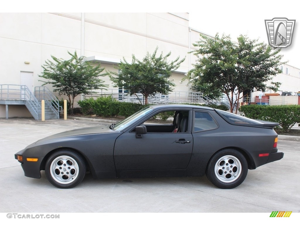 Black 1986 Porsche 944 Standard 944 Model Exterior Photo #143604569