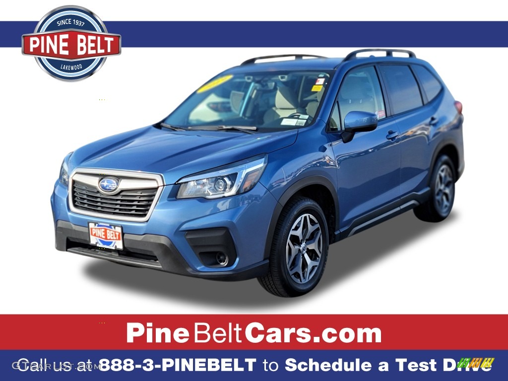 2019 Forester 2.5i Premium - Horizon Blue Pearl / Gray photo #1