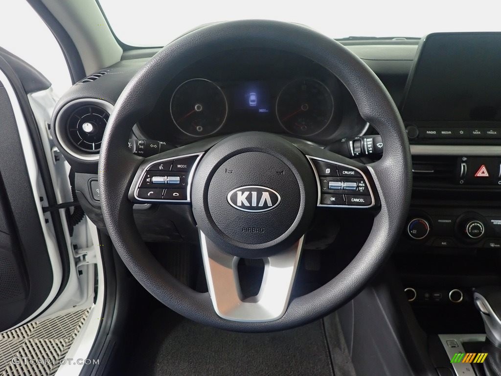 2021 Kia Forte LXS Black Steering Wheel Photo #143605694