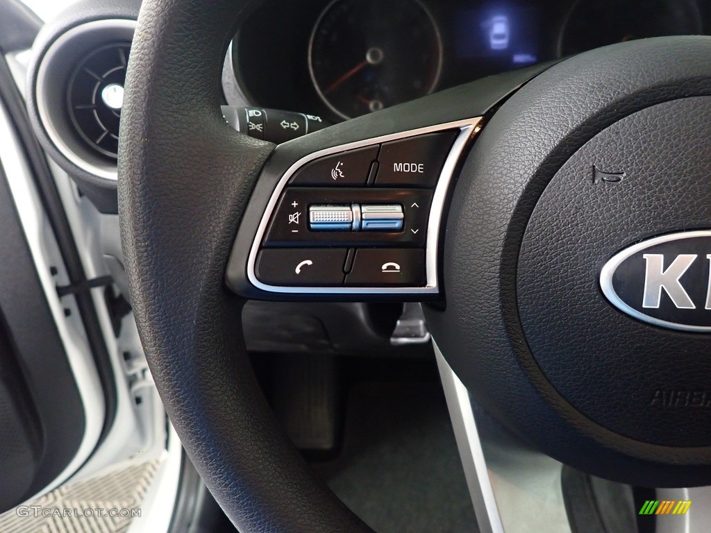 2021 Kia Forte LXS Black Steering Wheel Photo #143605742