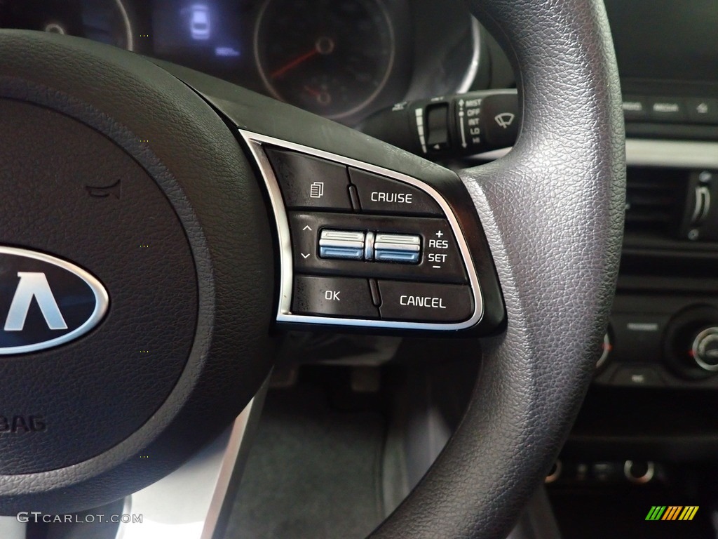 2021 Kia Forte LXS Black Steering Wheel Photo #143605766