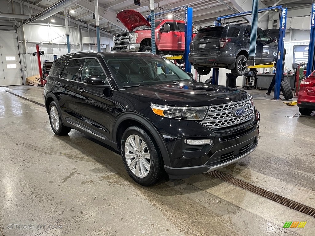 2021 Explorer Limited - Agate Black Metallic / Ebony photo #2