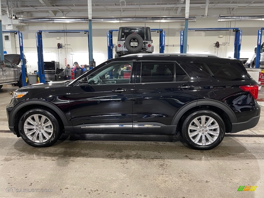 2021 Explorer Limited - Agate Black Metallic / Ebony photo #8