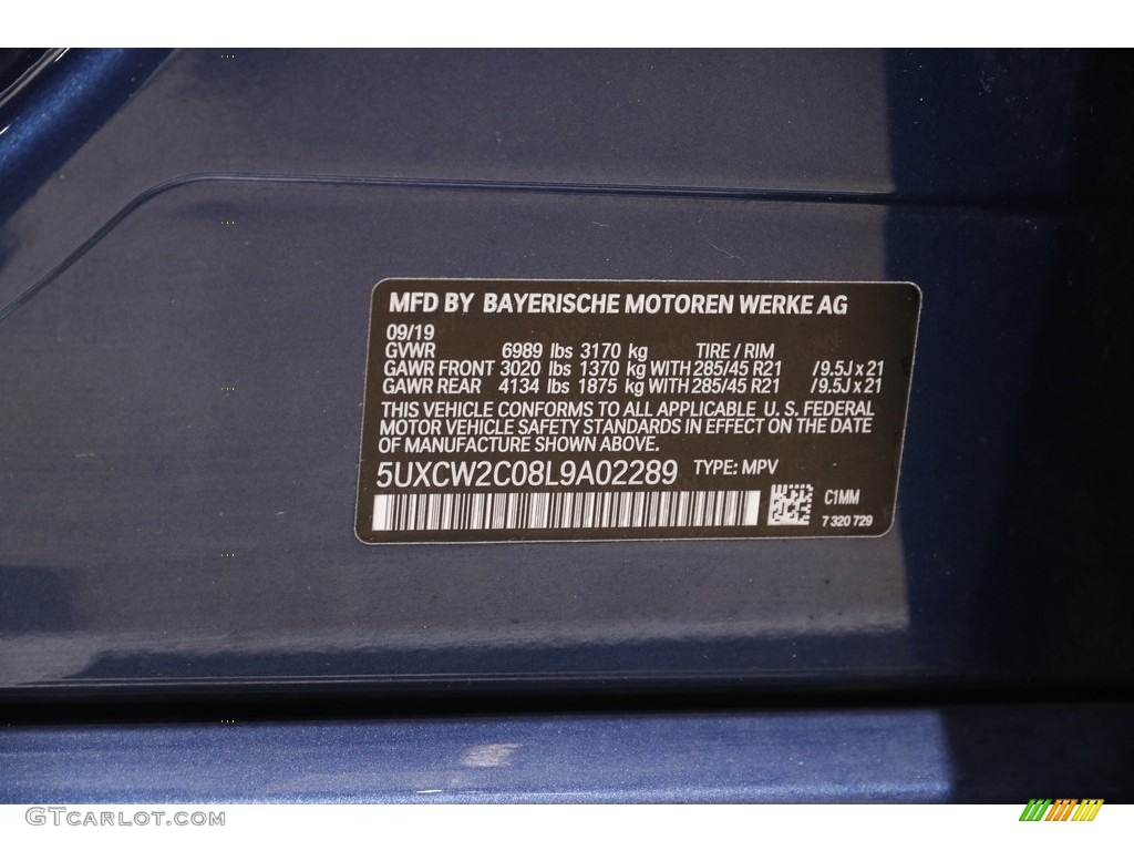 2020 X7 xDrive40i - Phytonic Blue Metallic / Black photo #24