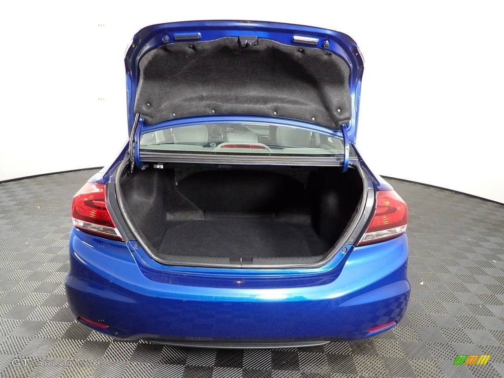 2015 Civic LX Sedan - Dyno Blue Pearl / Gray photo #11