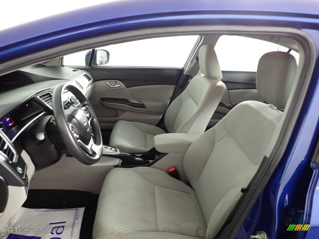 2015 Civic LX Sedan - Dyno Blue Pearl / Gray photo #17