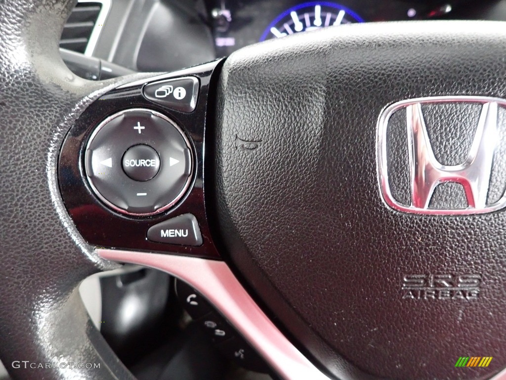 2015 Civic LX Sedan - Dyno Blue Pearl / Gray photo #18