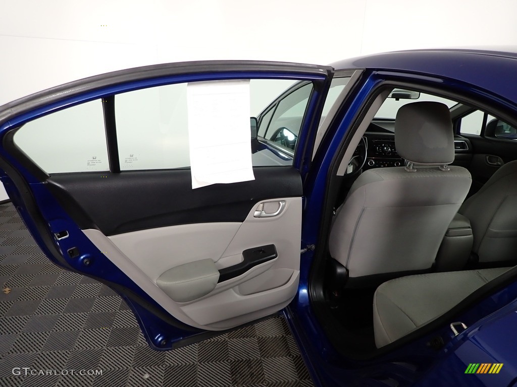 2015 Civic LX Sedan - Dyno Blue Pearl / Gray photo #26