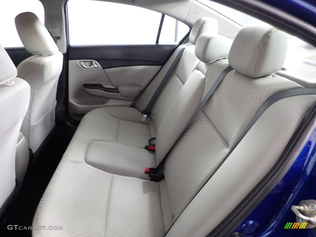 2015 Civic LX Sedan - Dyno Blue Pearl / Gray photo #27