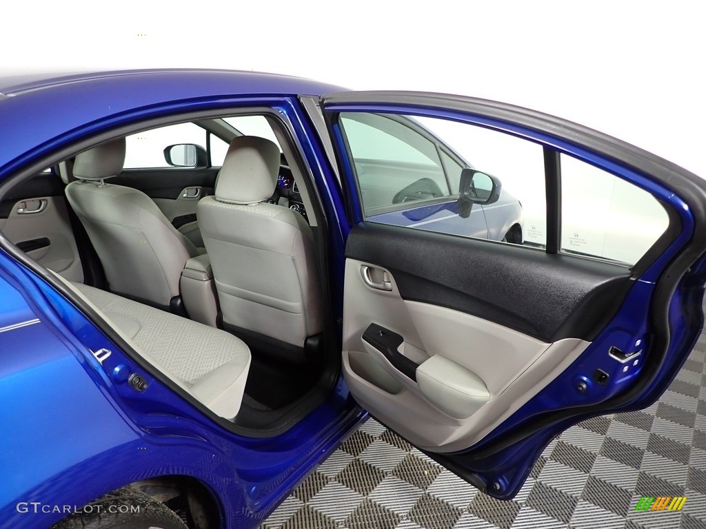 2015 Civic LX Sedan - Dyno Blue Pearl / Gray photo #32