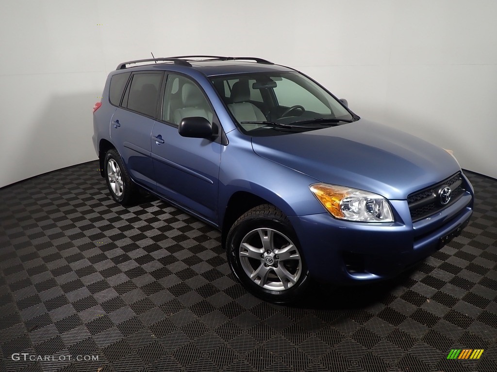 2011 RAV4 I4 4WD - Pacific Blue Metallic / Ash photo #4