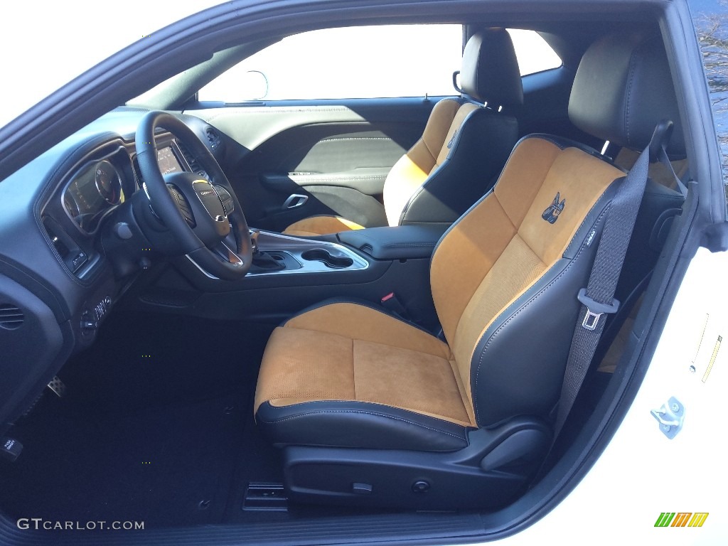Black/Caramel Interior 2021 Dodge Challenger R/T Scat Pack Photo #143608729