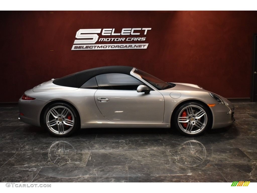 2012 911 Carrera S Cabriolet - GT Silver Metallic / Black photo #4