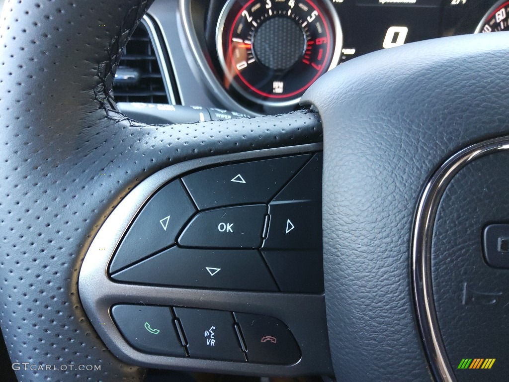 2021 Dodge Challenger R/T Scat Pack Widebody Black Steering Wheel Photo #143608910