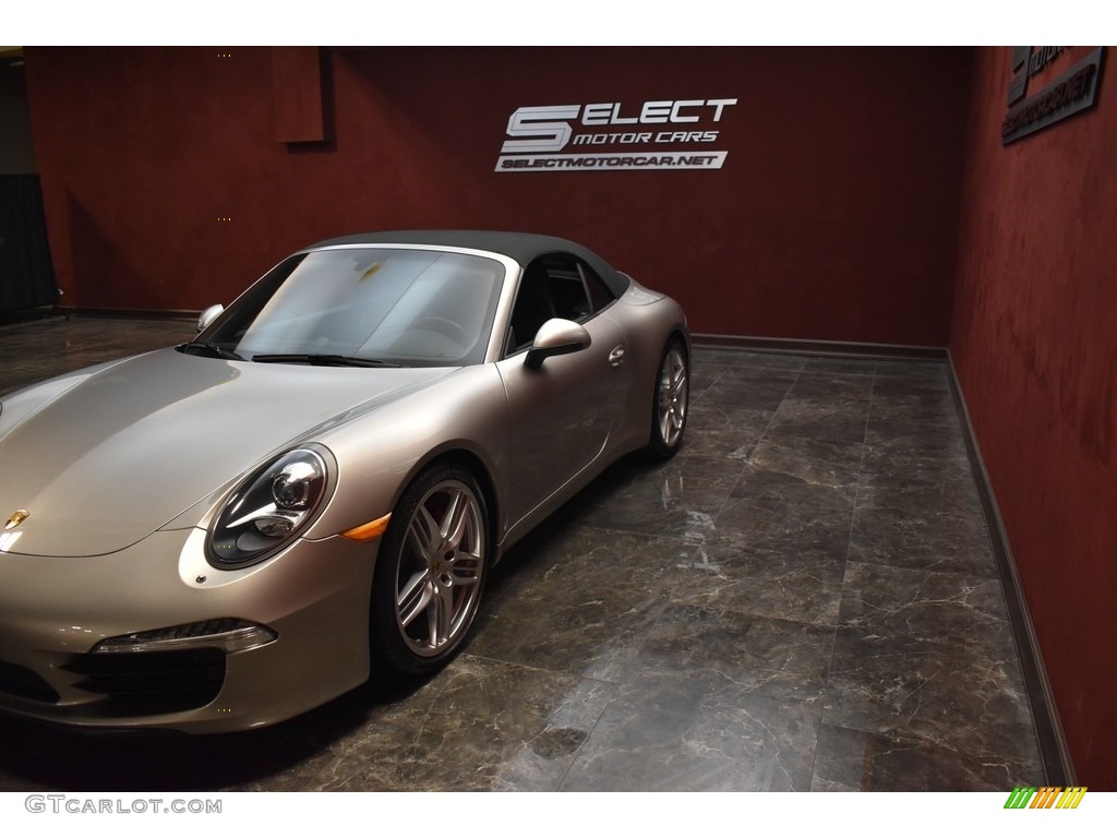 2012 911 Carrera S Cabriolet - GT Silver Metallic / Black photo #8