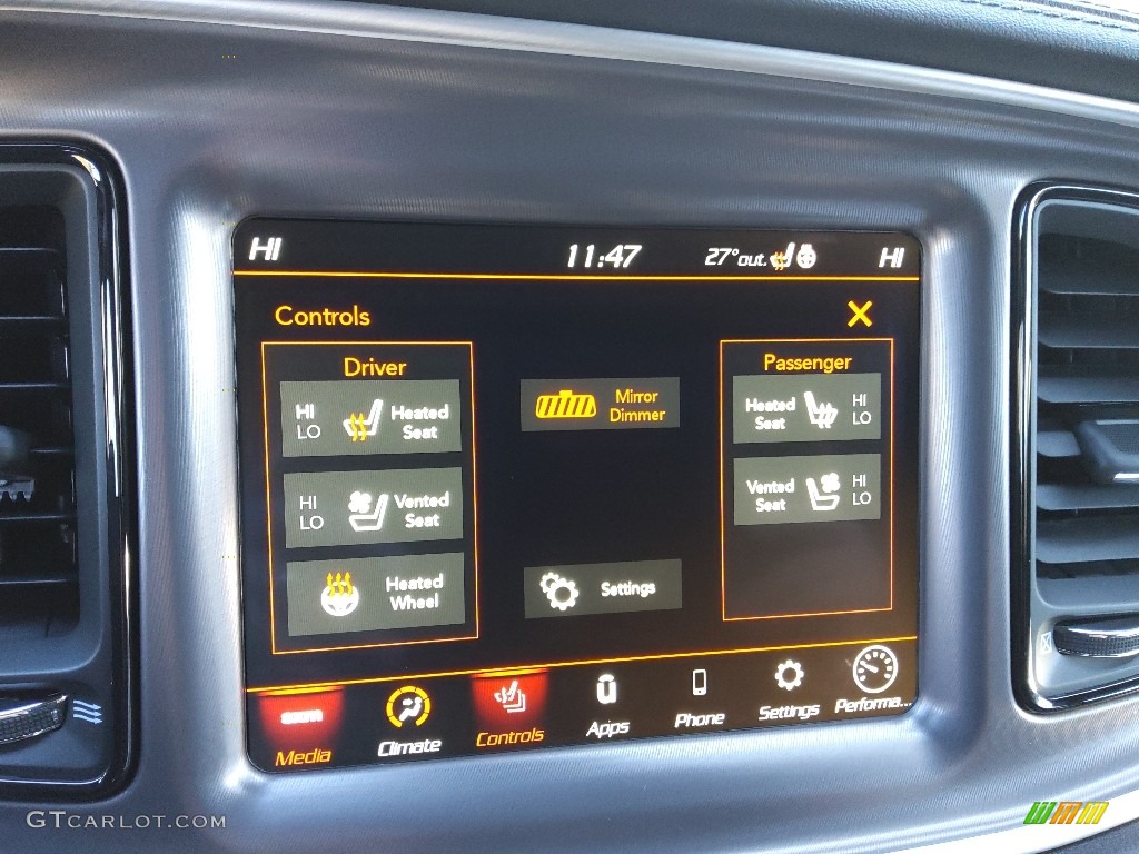 2021 Dodge Challenger R/T Scat Pack Widebody Controls Photo #143609018