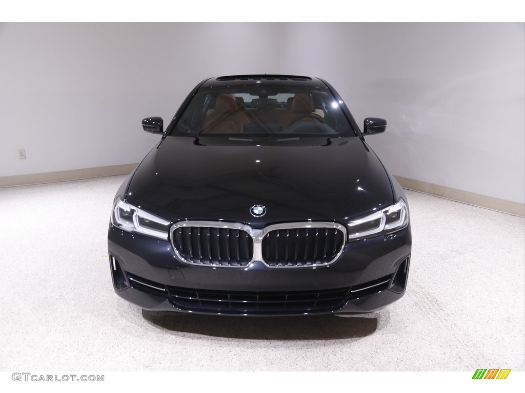 2021 5 Series 540i xDrive Sedan - Black Sapphire Metallic / Cognac photo #2