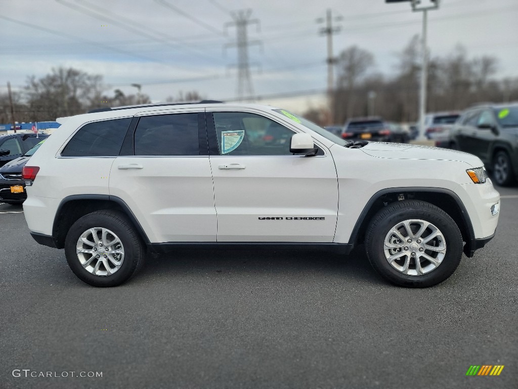 Bright White 2021 Jeep Grand Cherokee Laredo 4x4 Exterior Photo #143612303