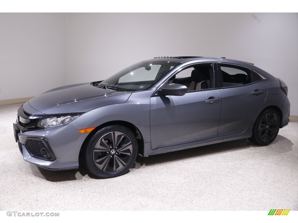 Polished Metal Metallic 2018 Honda Civic EX Hatchback Exterior Photo #143614169