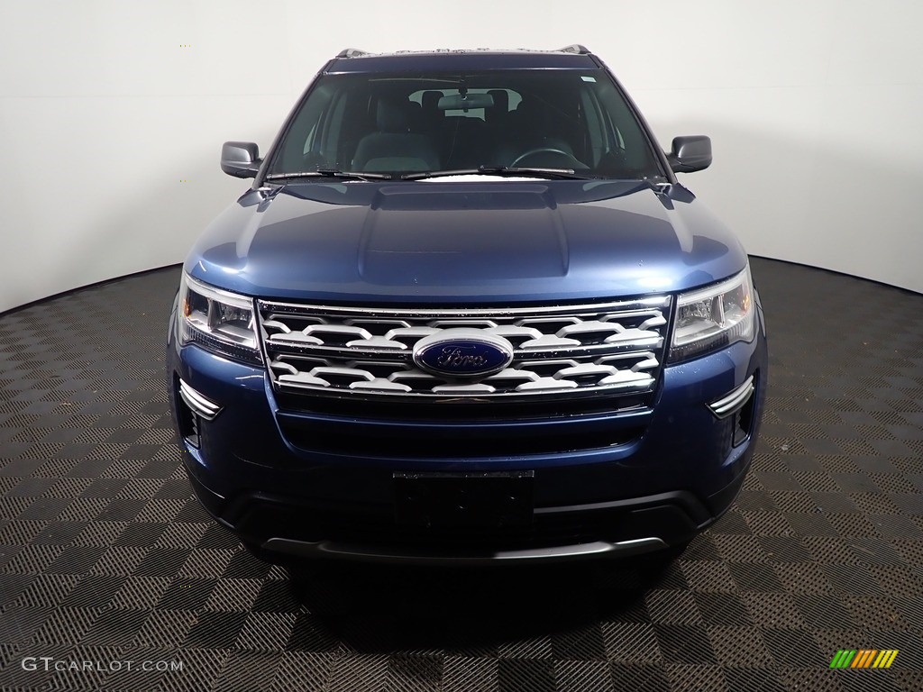2018 Explorer XLT - Blue Metallic / Ebony Black photo #5