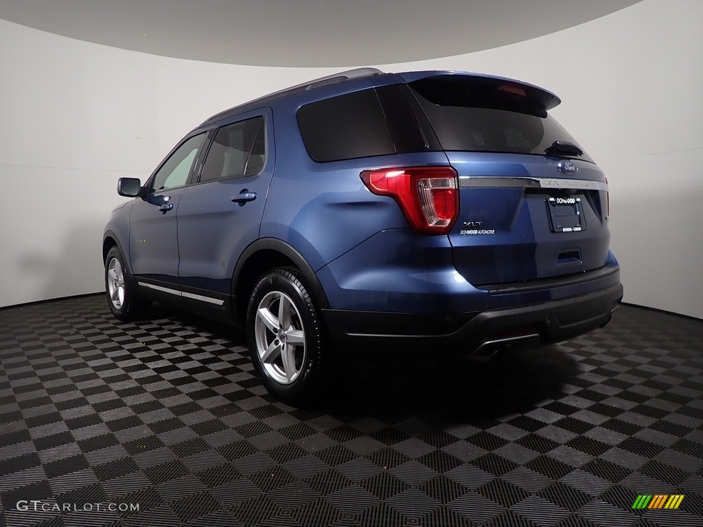 2018 Explorer XLT - Blue Metallic / Ebony Black photo #11