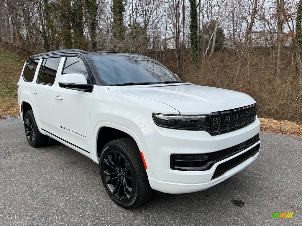 Bright white 2022 Jeep Grand Wagoneer Obsidian 4x4 Exterior Photo #143615113