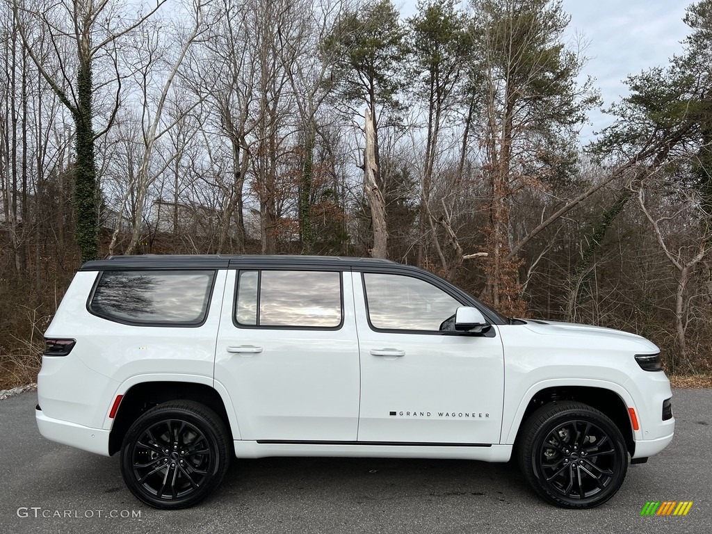 Bright white 2022 Jeep Grand Wagoneer Obsidian 4x4 Exterior Photo #143615129