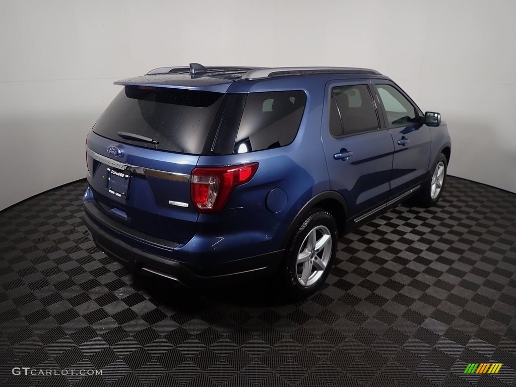 2018 Explorer XLT - Blue Metallic / Ebony Black photo #17