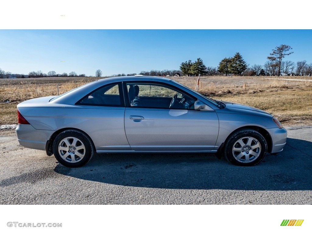 2003 Civic EX Coupe - Satin Silver Metallic / Black photo #3