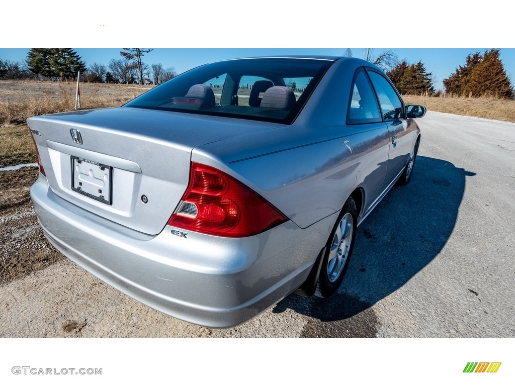 2003 Civic EX Coupe - Satin Silver Metallic / Black photo #4