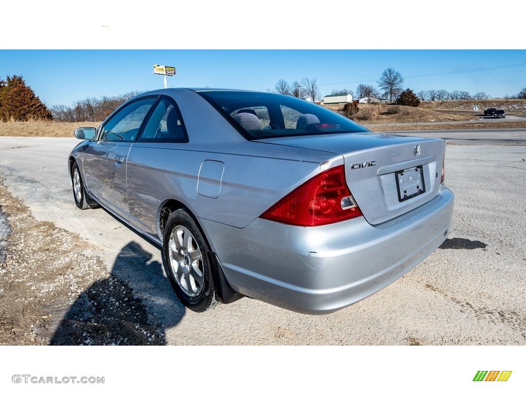2003 Civic EX Coupe - Satin Silver Metallic / Black photo #6