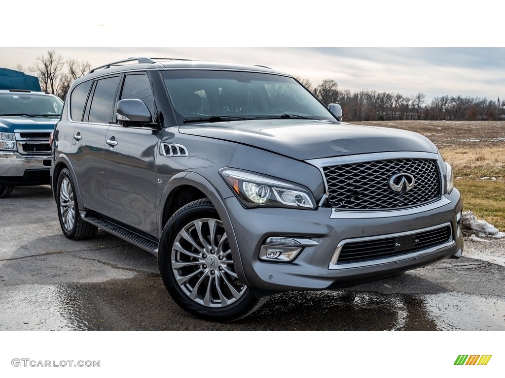 2015 QX80 AWD - Graphite Shadow / Graphite photo #1