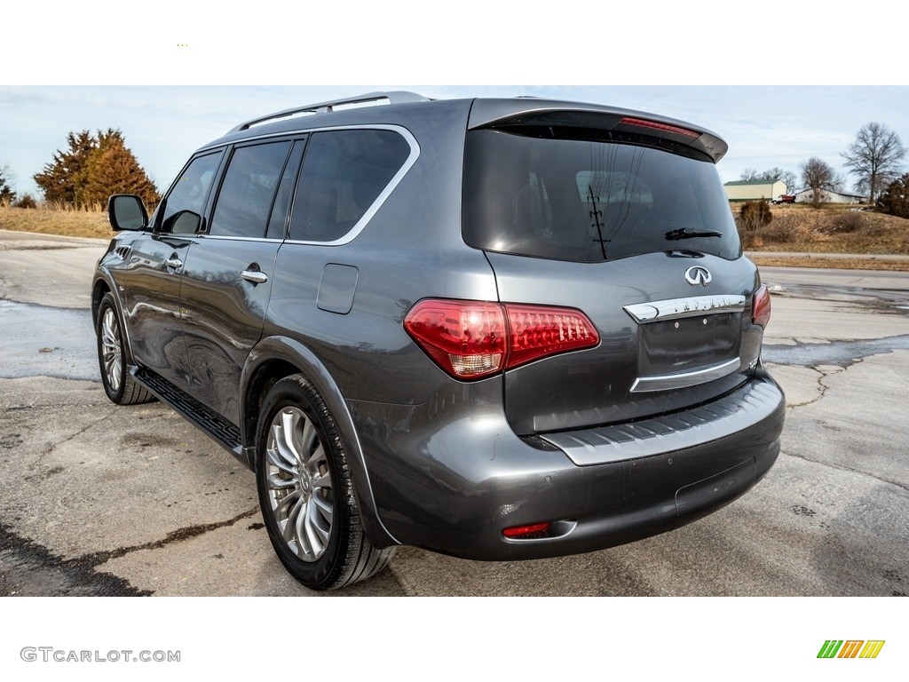 2015 QX80 AWD - Graphite Shadow / Graphite photo #6