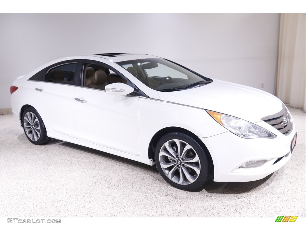 2013 Sonata Limited 2.0T - Shimmering White / Camel photo #1