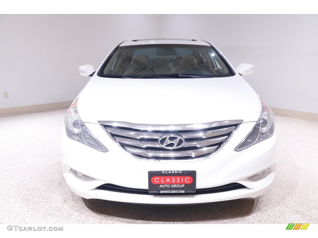 2013 Sonata Limited 2.0T - Shimmering White / Camel photo #2