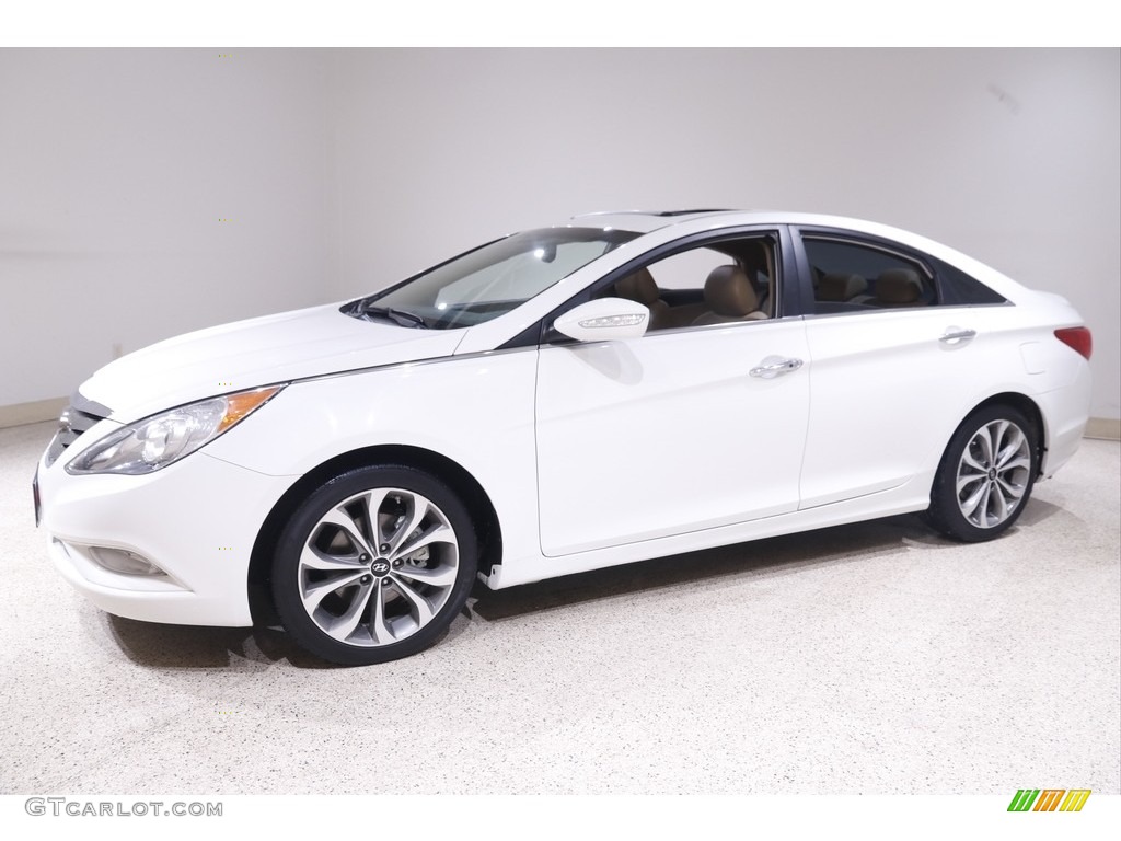 2013 Sonata Limited 2.0T - Shimmering White / Camel photo #3